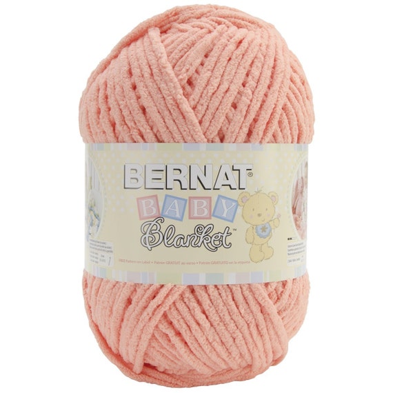 Bernat Baby Blanket Yarn in Baby Peach Large 300 Gram Skein