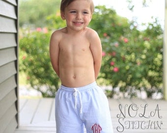 Boys seersucker swimsuit