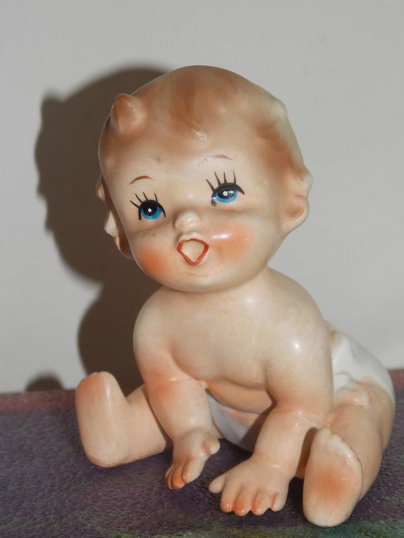Vintage Ceramic Napco Baby Figurine by SuzyC63 on Etsy
