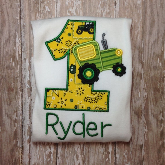john deere first birthday shirt