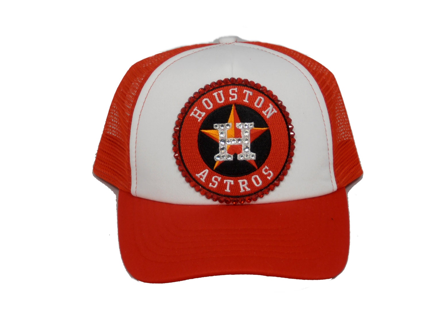 Womens bling Houston Astros baseball hat by Timetwochange on Etsy