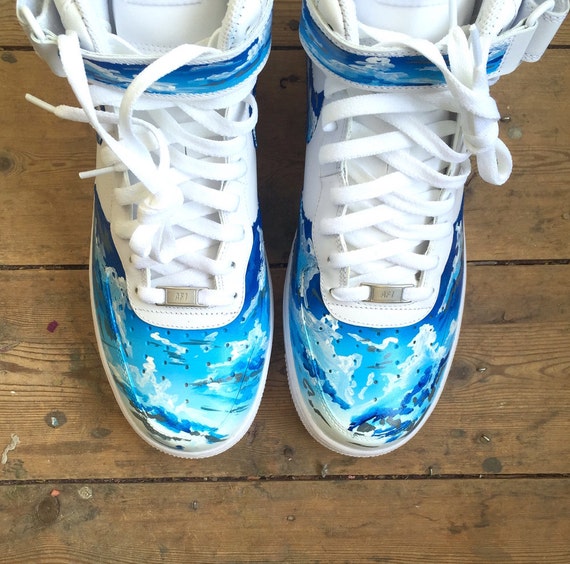 air force 1's painted