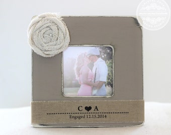 Personalized Engagement Picture Frame, Engagement Gift, Engagement Frame, Gift for Couple, Engagement Party
