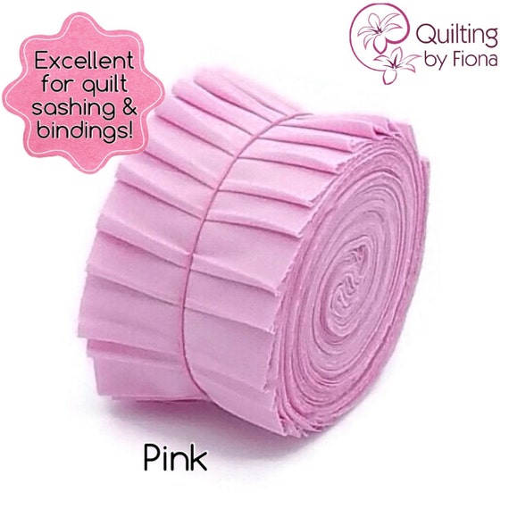 10 x 2.25 Pink PreCut Quilt Binding Fabric Strips 2.25