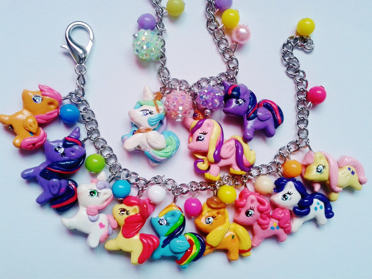 My little pony charm bracelet by crystalnruby on Etsy