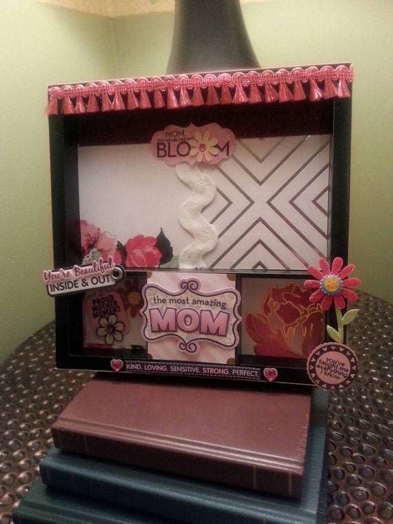 Download Items similar to CLEARANCE Mother's Day Solo Shadow Box, Memory Tray on Etsy