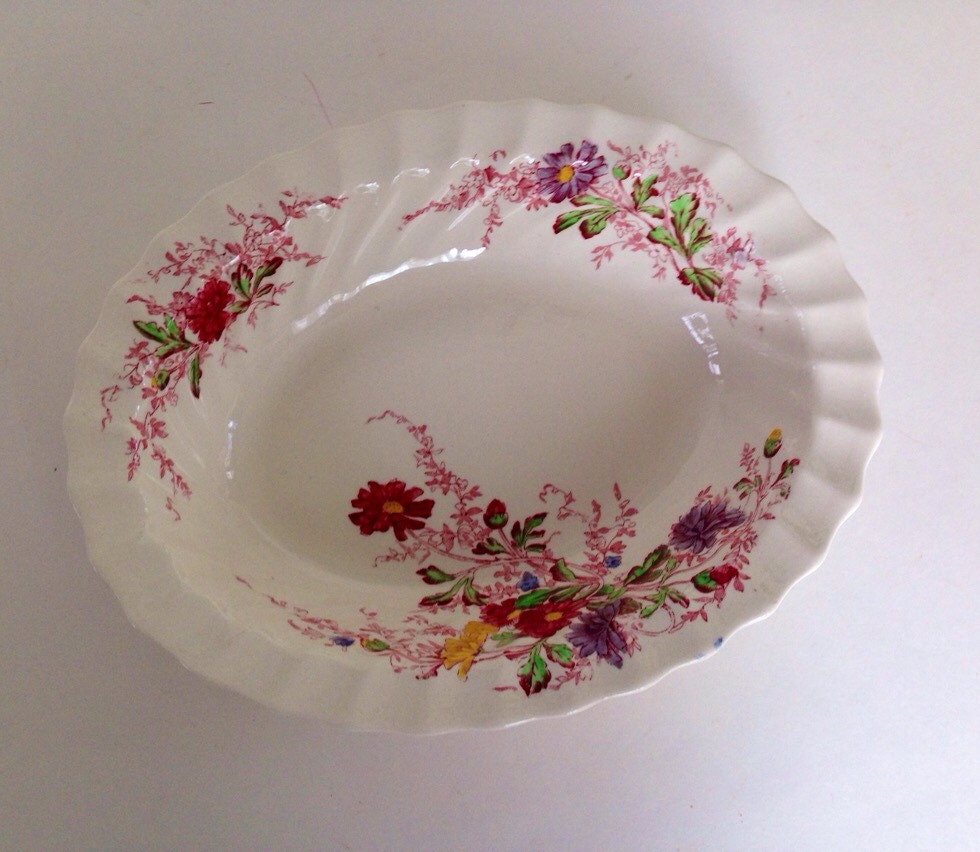 Vintage Spode China Oval Vegetable by MerrilyVerilyVintage on Etsy