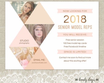 Senior Photography Marketing Senior Rep Template INSTANT Download