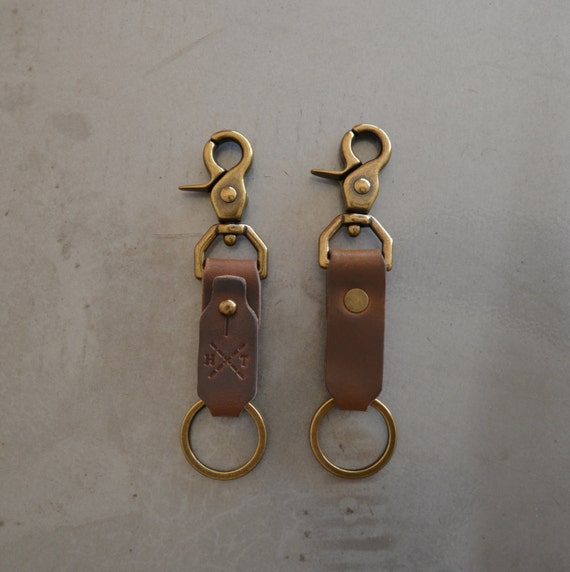 Items similar to Horween Leather Key Clip on Etsy
