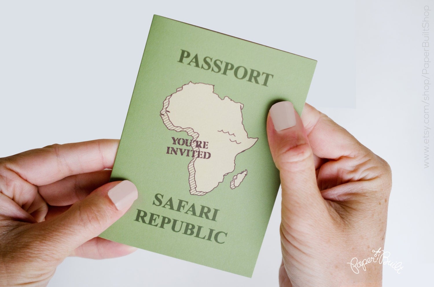 Safari Passport Invitation Template 9