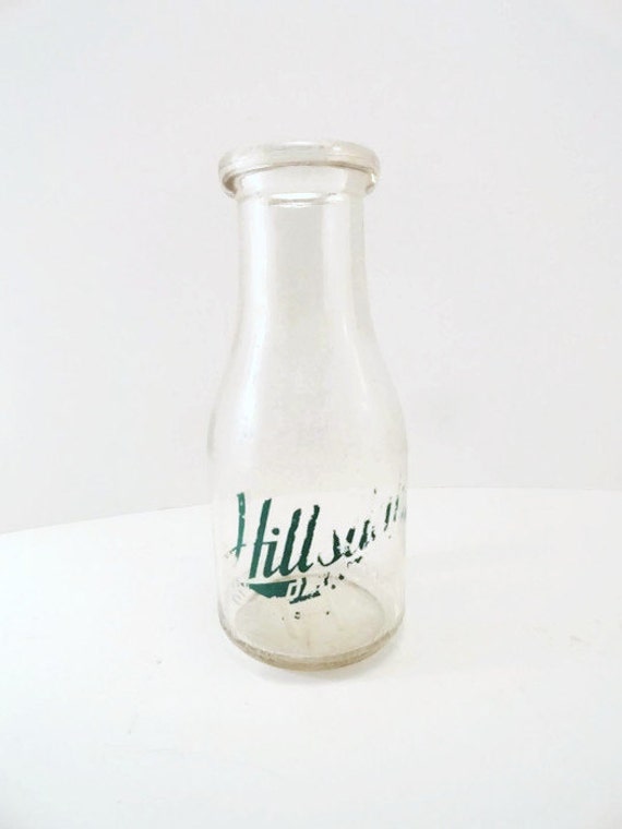 Vintage Hillsdale Dairy Milk Bottle Hillsdale Michigan 1 pint