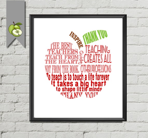 teacher appreciation gift teacher quotes thank by theartyapples