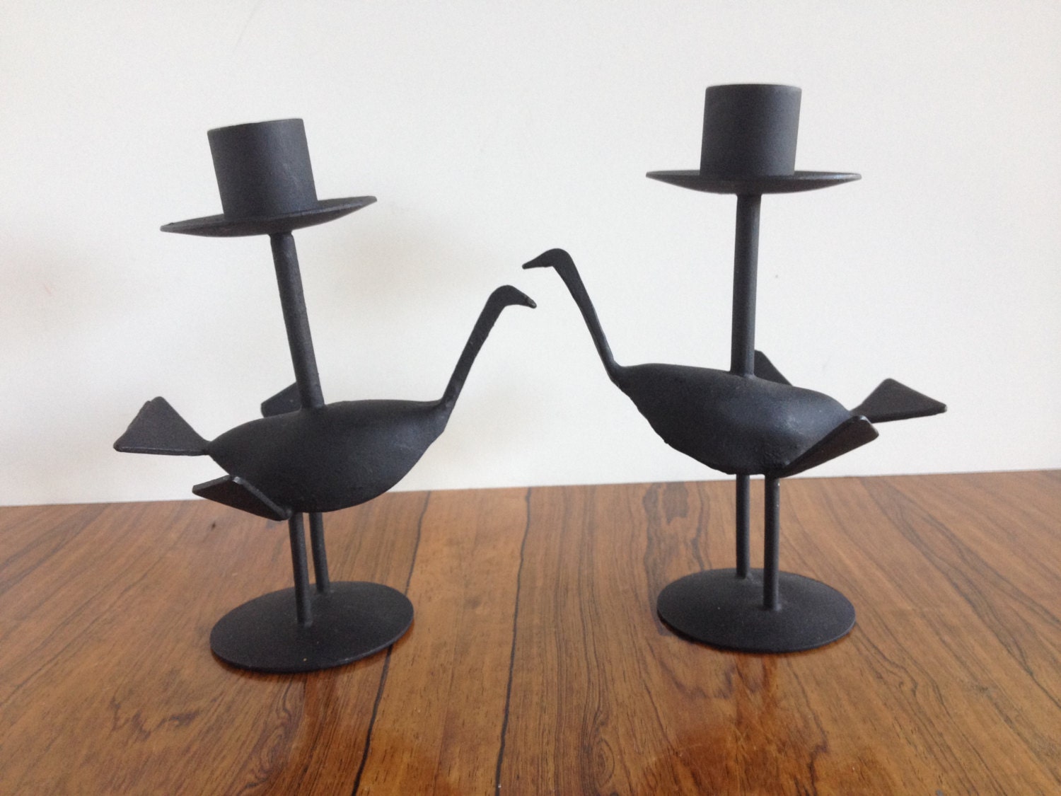 Iron Bird Candle Holders