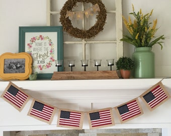 American Flag Bunting by Lillypaul Designs