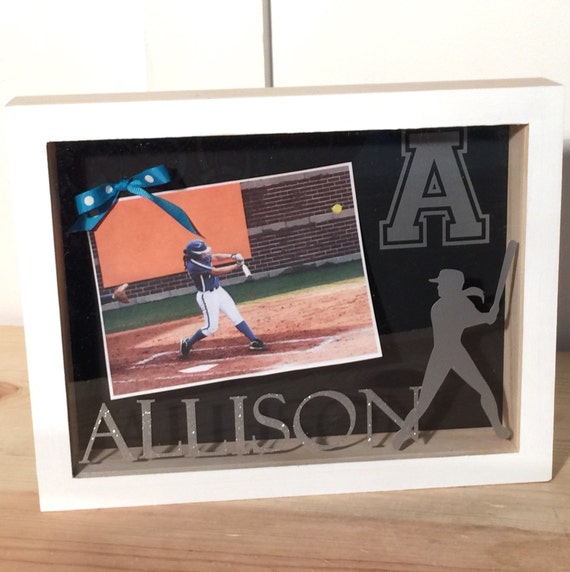 Items similar to Softball Fastpitch Shadow Box Frame, Gifts for