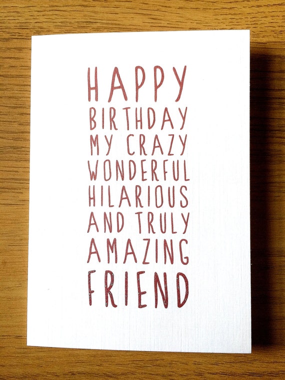 Sweet Description Happy Birthday Friend by LittleMushroomCards