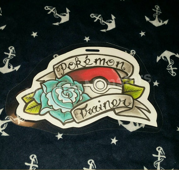Pokemon Trainer Tattoo Style Premade Badge by MyrtlesMonsters