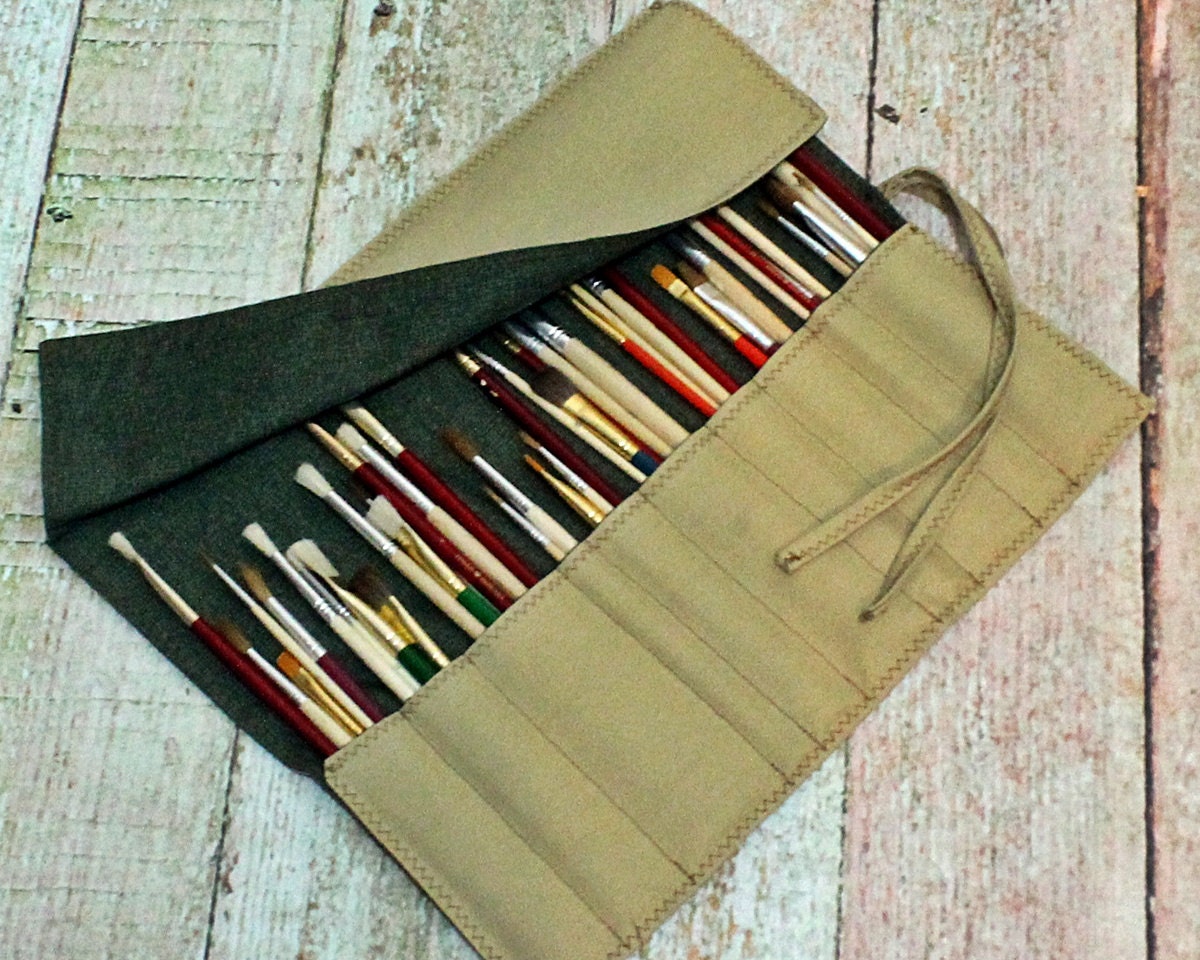 Artist Brush Roll Brush Roll Up Watercolor Paint Brush