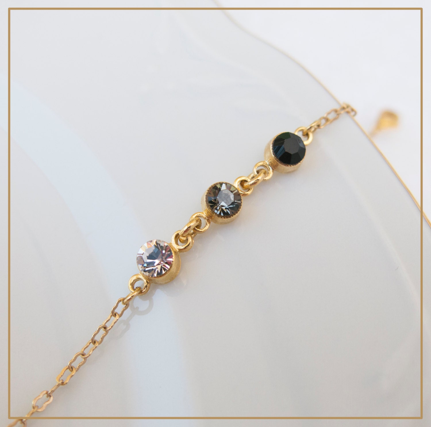 Delicate gold bracelet gold filled chain bracelet by Magoojewelry