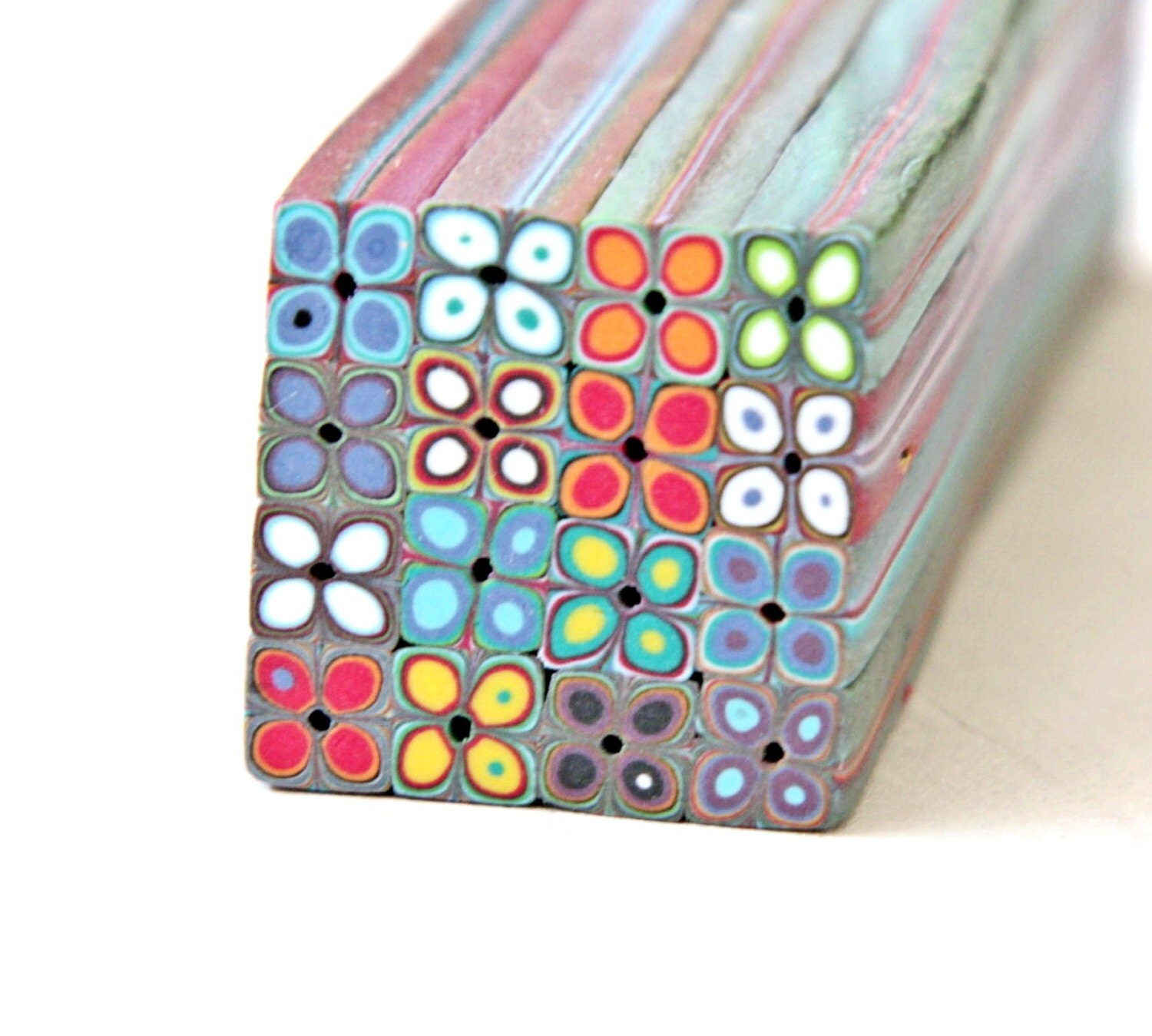 Square Polymer Clay Extruder colorful Cane