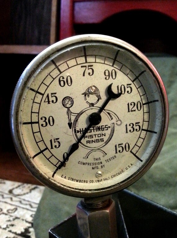 Antique Hastings Piston Rings Gauge Compression Tester Early