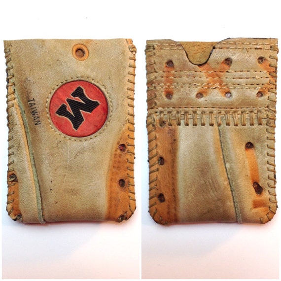 Repurposed MacGregor Baseball Glove Wallet by SaltRiverLeather Repurposed MacGregor Baseball Glove Wallet by SaltRiverLeather