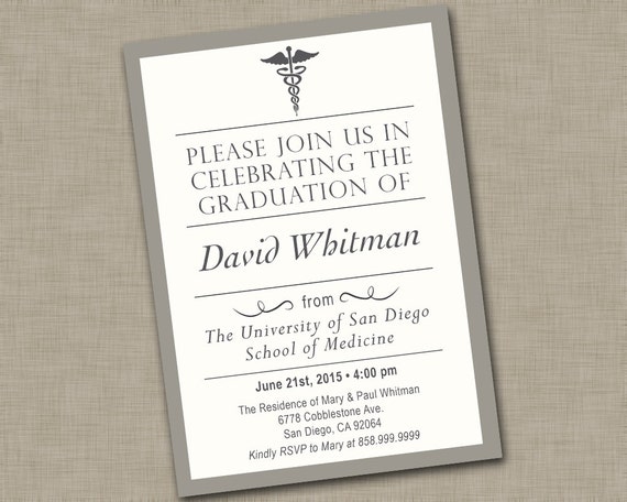 Medical Graduation Invitations 6