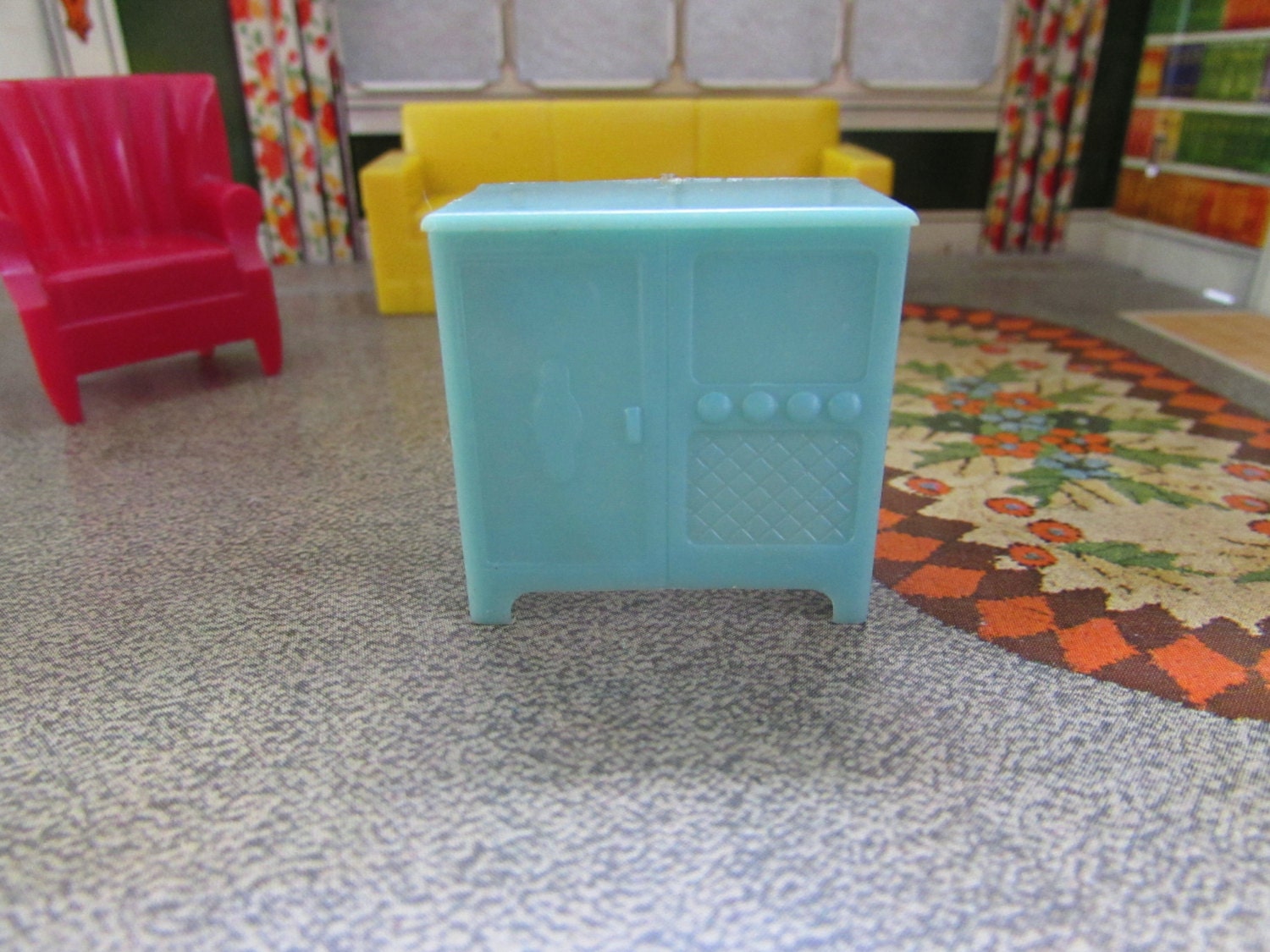 Vintage Marx Plastic Dollhouse Furniture Marx By Foxlanevintage