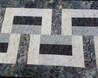 Quilted Table Runner in Batiks