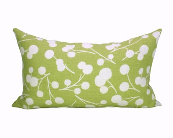 Burnet lumbar pillow cover in Citron