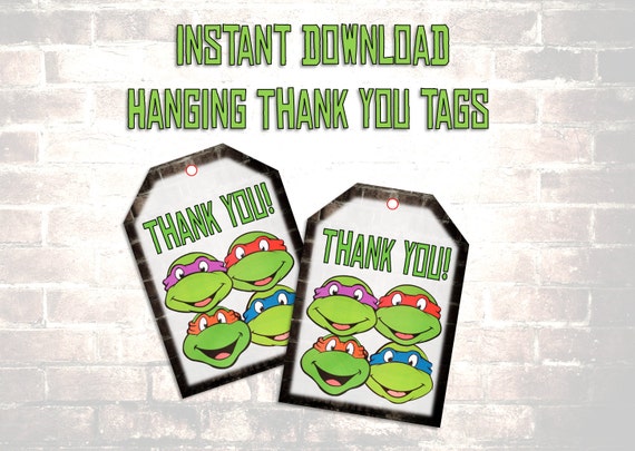 Printable Ninja Turtles Happy Birthday Party by PoppinPaperParties