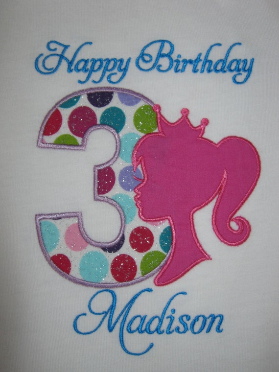 3rd birthday princess shirt