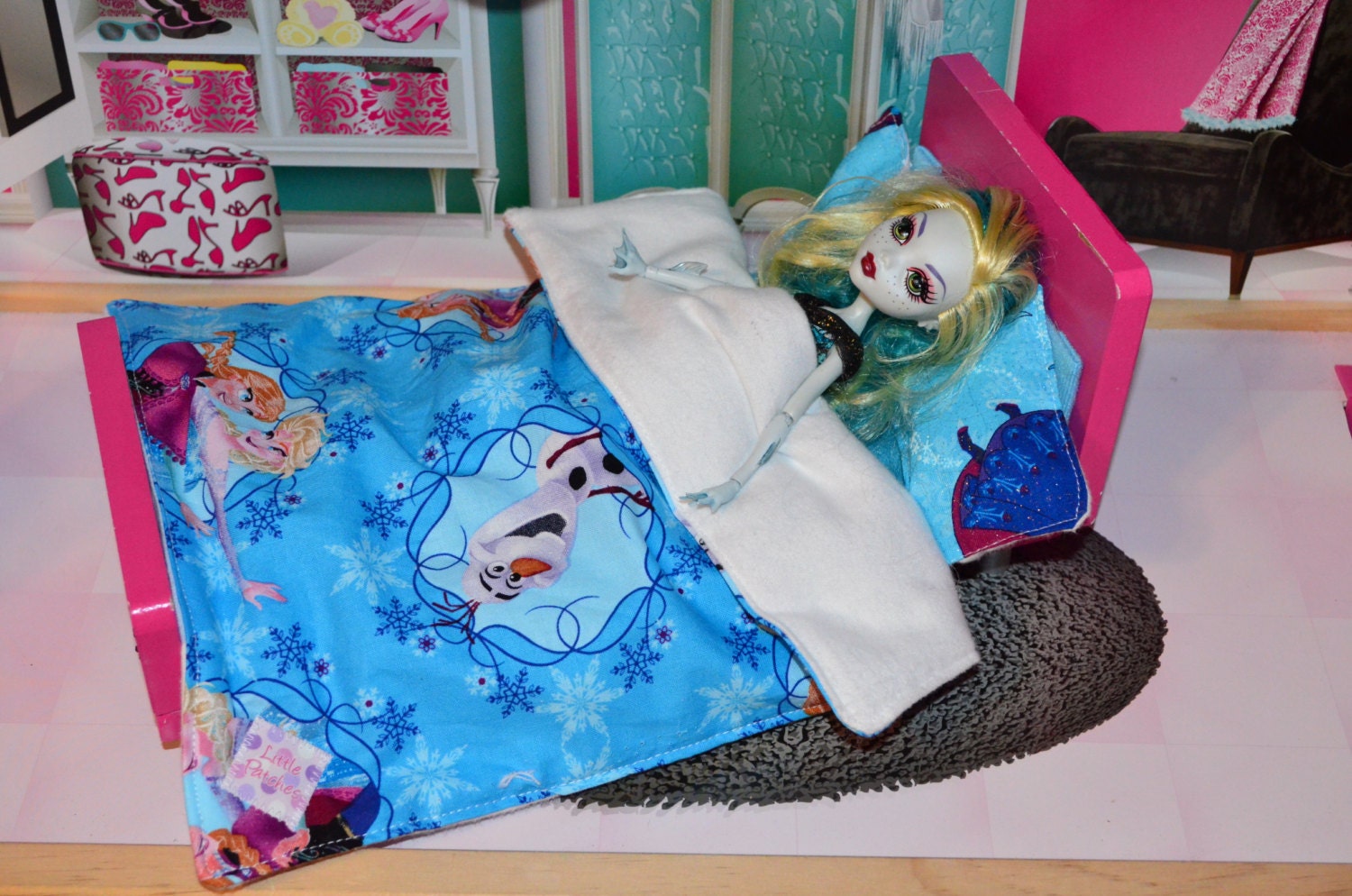 barbie doll bedding