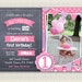 Pink and Purple 1st Birthday Invitation by PixiePerfectParties
