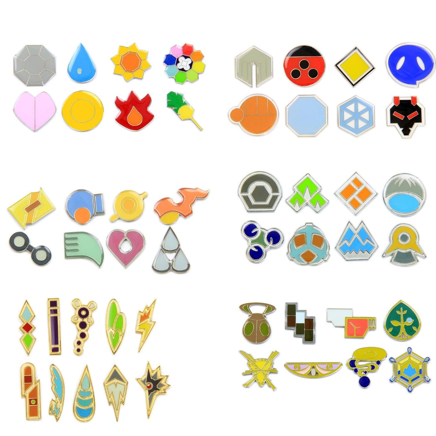 All Pokemon Gym Badges