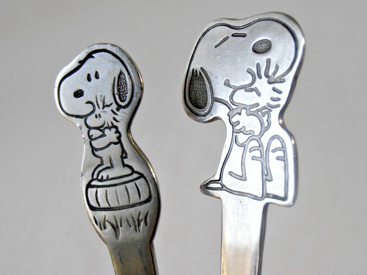 Vintage Snoopy Baby Spoons 1965 Danara Stainless by GSaleHunter