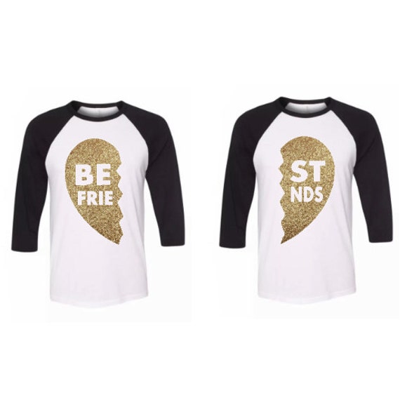 Best Friends Shirt Best Friends heart shirt by TheCutestCottons