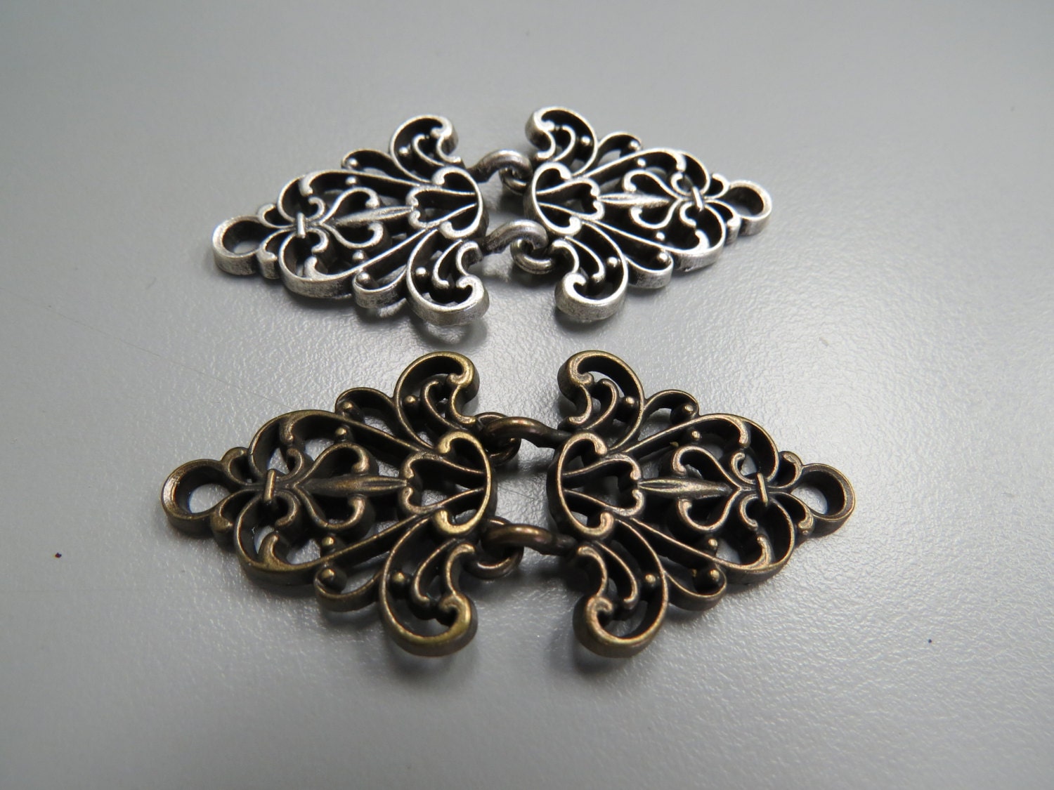 3 Pcs Sets Steampunk Vintage Metal Closure Clasp B5524 Haute Juice
