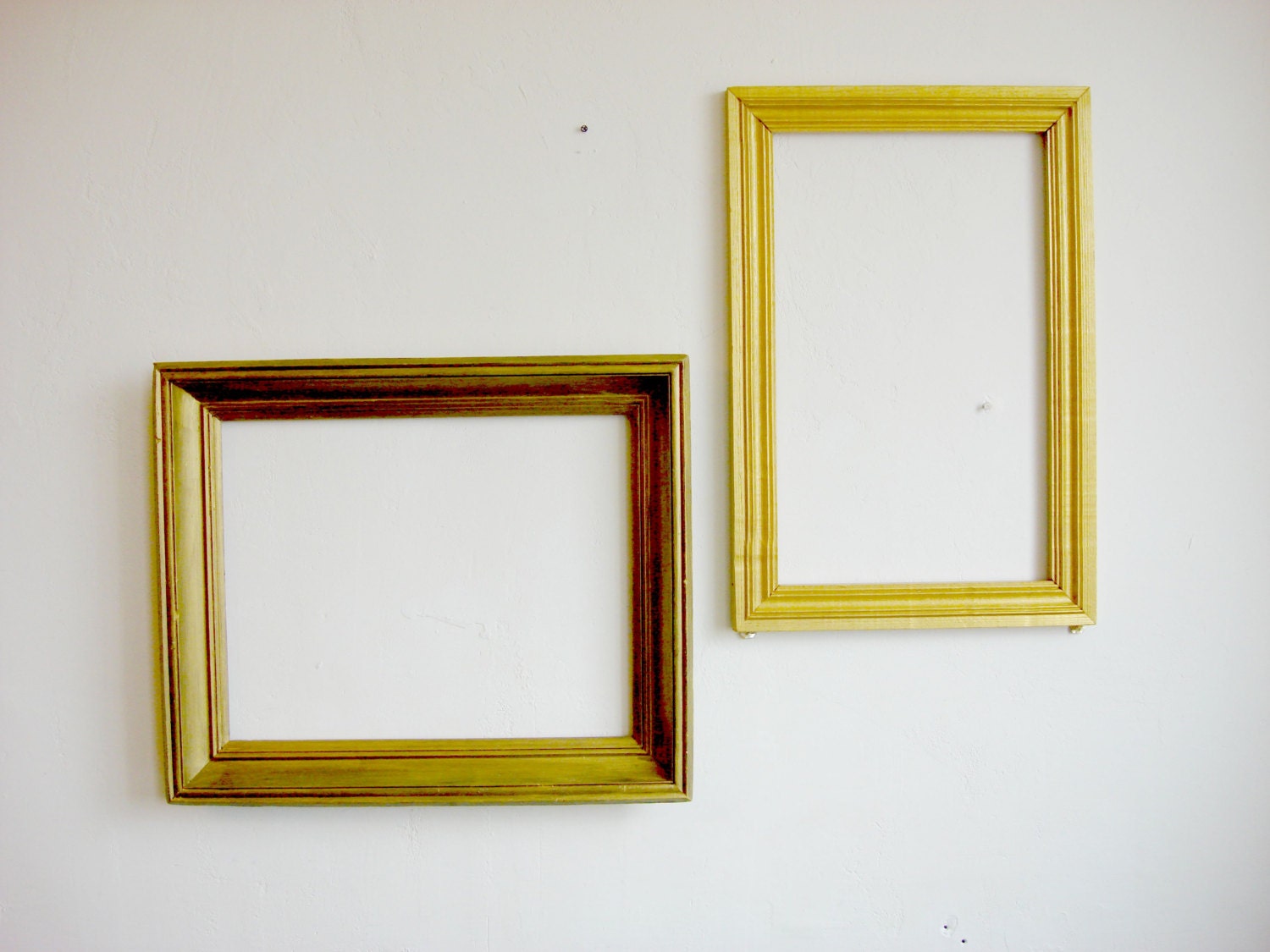 Gold Frame Old wooden picture frames / Large Frame Art Frames