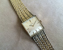 OMEGA Gold watch, Midsize, heavy me sh dress bracelet vintage DADS15 ...