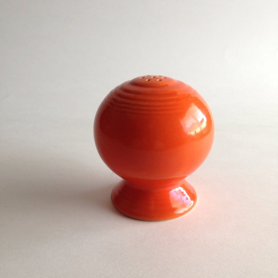 Original Red Fiestaware Salt and Pepper by BrownSugarAntiques