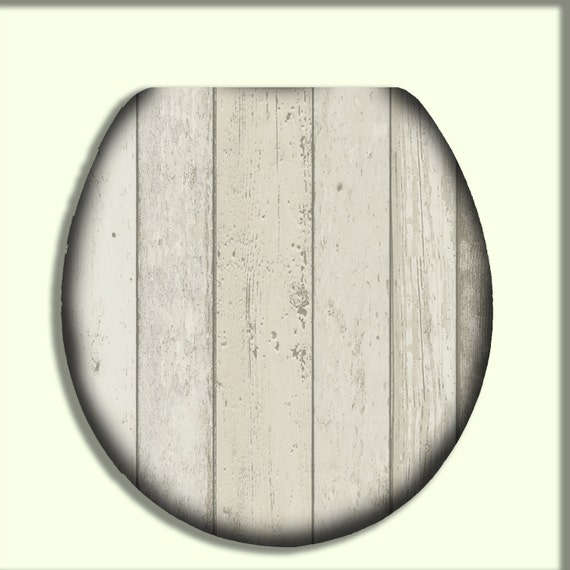 Grey Shades Reclaimed Wood Toilet Seat by CityDwellersBoutique
