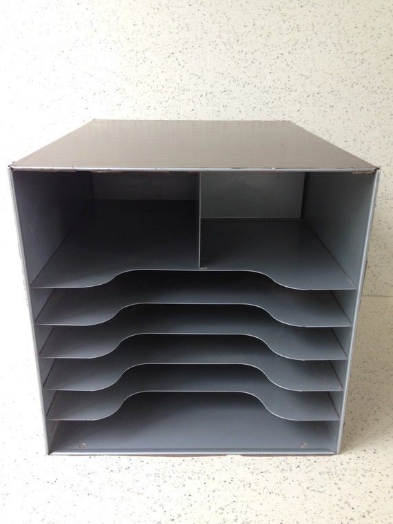 Vintage Metal Desk Top Organizer