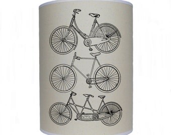 Bike shade/ lamp shade/ ceiling shade/ drum lampshade/ lighting/ bike