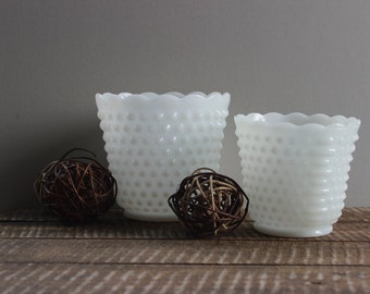 Large Fire King Milk Glass Planter