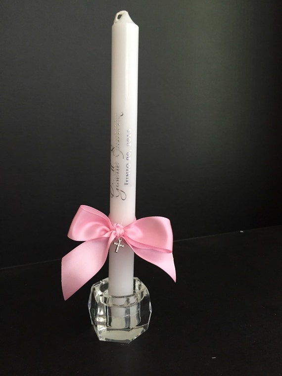 Personalized Baptism Candle sacrament candle christening