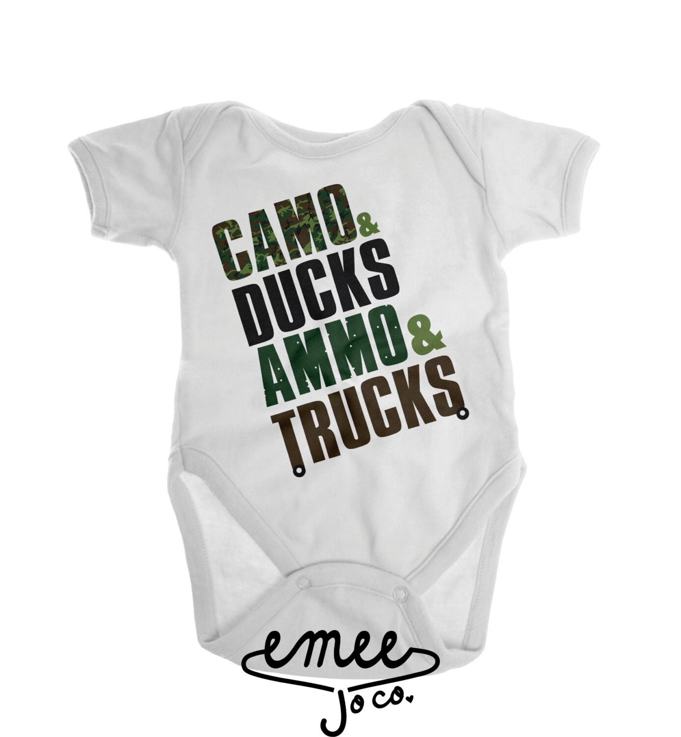 Baby Clothes Funny Baby Clothes Hunting Baby Boy by EmeeJoCo