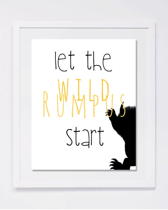 Printable: Let the wild rumpus start