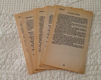 Vintage book pages | Etsy