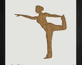 yoga stencil etsy